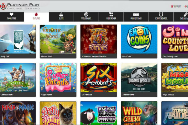 Play at Platinum Play Online Casino