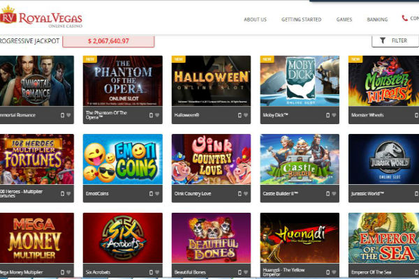 Play at Royal Vegas Online Casino