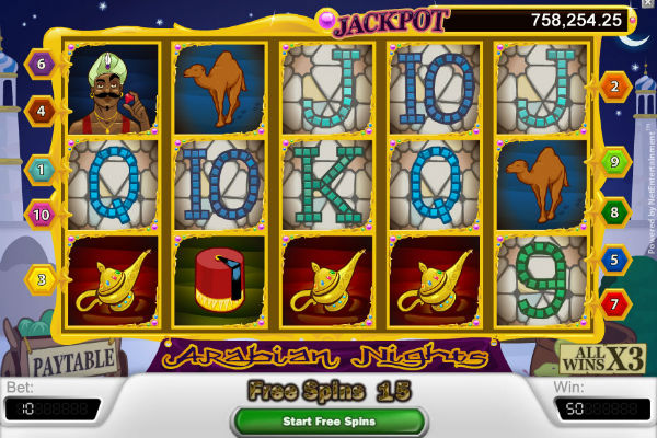 Arabian Nights Online Slots